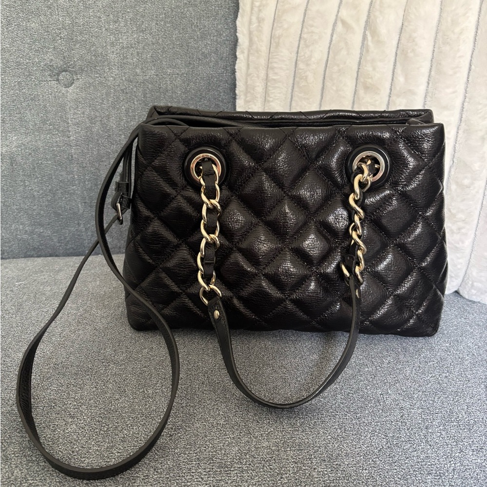 KATE SPADE Gold Coast Maryanne Quilted Leather Bag Black - Picture 4 of 12